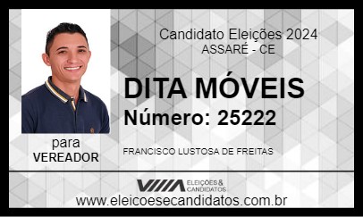 Candidato DITA MÓVEIS 2024 - ASSARÉ - Eleições