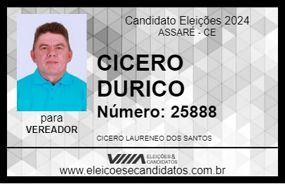 Candidato CICERO DURICO 2024 - ASSARÉ - Eleições