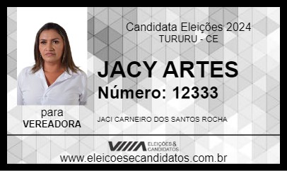 Candidato JACY ARTES 2024 - TURURU - Eleições