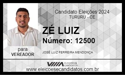 Candidato ZÉ LUIZ 2024 - TURURU - Eleições