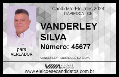 Candidato VANDERLEY SILVA 2024 - ITAPIPOCA - Eleições