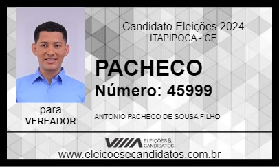 Candidato PACHECO 2024 - ITAPIPOCA - Eleições