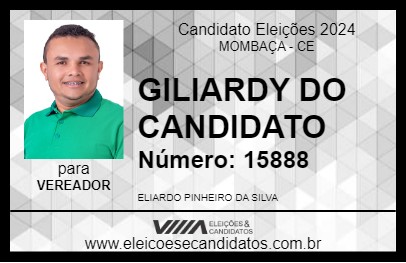 Candidato GILIARDY DO SINDICATO 2024 - MOMBAÇA - Eleições