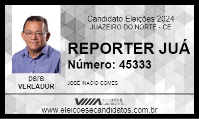 Candidato REPORTER JUÁ 2024 - JUAZEIRO DO NORTE - Eleições