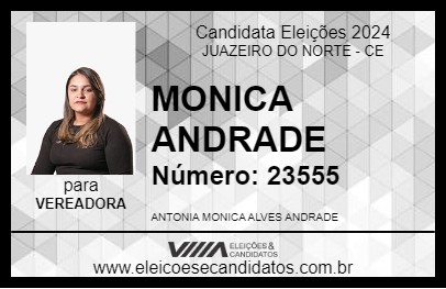 Candidato MONICA ANDRADE 2024 - JUAZEIRO DO NORTE - Eleições