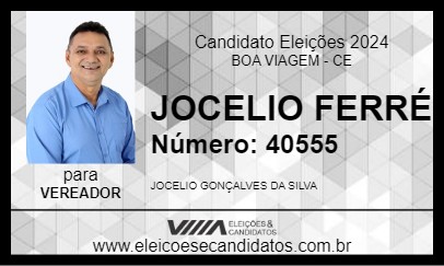 Candidato JOCELIO FERRÉ 2024 - BOA VIAGEM - Eleições