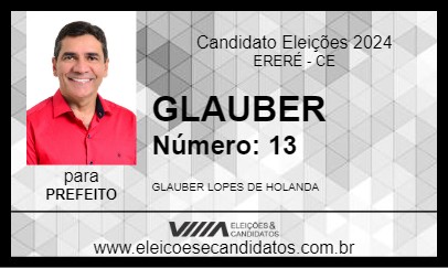 Candidato GLAUBER 2024 - ERERÉ - Eleições