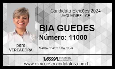 Candidato BIA GUEDES 2024 - JAGUARIBE - Eleições