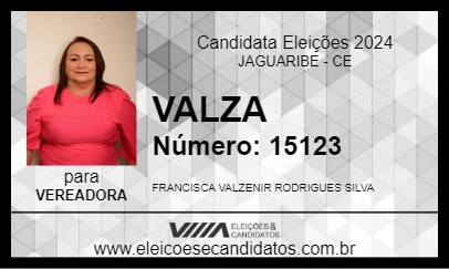 Candidato VALZA 2024 - JAGUARIBE - Eleições