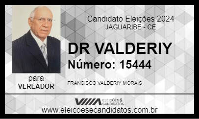 Candidato DR VALDERIY 2024 - JAGUARIBE - Eleições