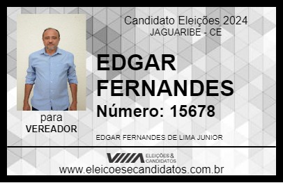 Candidato EDGAR FERNANDES 2024 - JAGUARIBE - Eleições