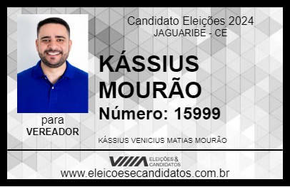 Candidato KÁSSIUS MOURÃO 2024 - JAGUARIBE - Eleições