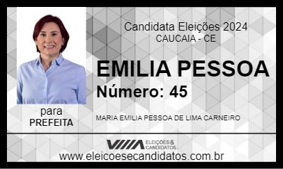 Candidato EMILIA PESSOA 2024 - CAUCAIA - Eleições