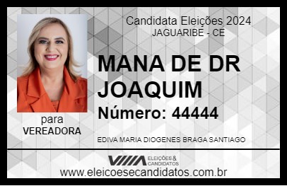 Candidato MANA DE DR JOAQUIM 2024 - JAGUARIBE - Eleições