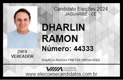 Candidato DHARLIN RAMON 2024 - JAGUARIBE - Eleições