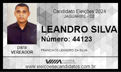 Candidato LEANDRO SILVA 2024 - JAGUARIBE - Eleições