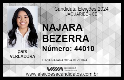 Candidato NAJARA BEZERRA 2024 - JAGUARIBE - Eleições