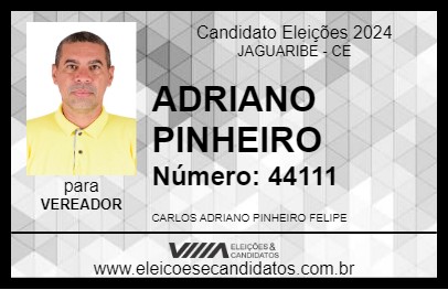 Candidato ADRIANO PINHEIRO 2024 - JAGUARIBE - Eleições