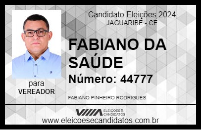 Candidato FABIANO DA SAÚDE 2024 - JAGUARIBE - Eleições