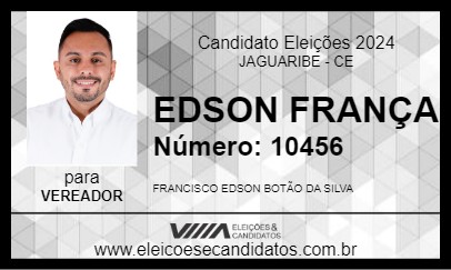 Candidato EDSON FRANÇA 2024 - JAGUARIBE - Eleições