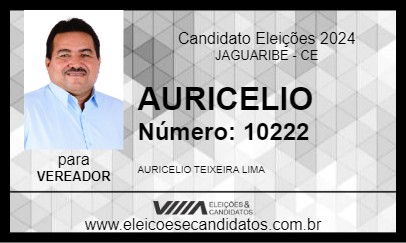 Candidato AURICELIO 2024 - JAGUARIBE - Eleições