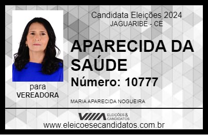 Candidato APARECIDA DA SAÚDE 2024 - JAGUARIBE - Eleições