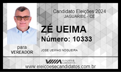 Candidato ZÉ UEIMA 2024 - JAGUARIBE - Eleições