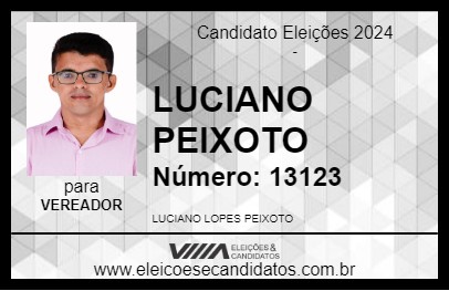 Candidato LUCIANO PEIXOTO 2024 - JAGUARIBE - Eleições