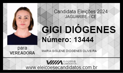 Candidato GIGI DIÓGENES 2024 - JAGUARIBE - Eleições