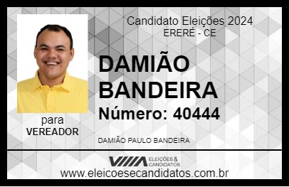 Candidato DAMIÃO BANDEIRA 2024 - ERERÉ - Eleições