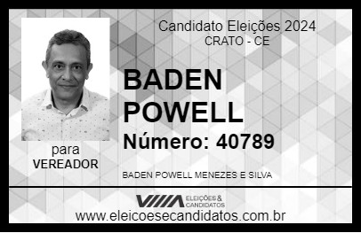 Candidato BADEN POWELL 2024 - CRATO - Eleições