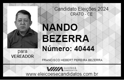 Candidato NANDO BEZERRA 2024 - CRATO - Eleições