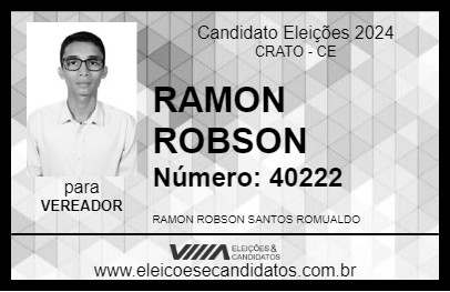 Candidato RAMON ROBSON 2024 - CRATO - Eleições