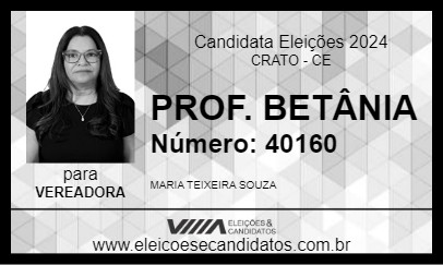 Candidato PROF. BETÂNIA 2024 - CRATO - Eleições