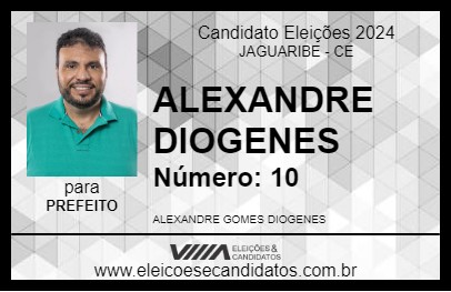 Candidato ALEXANDRE DIOGENES 2024 - JAGUARIBE - Eleições