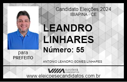 Candidato LEANDRO LINHARES 2024 - IBIAPINA - Eleições