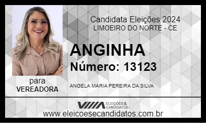 Candidato ANGINHA 2024 - LIMOEIRO DO NORTE - Eleições