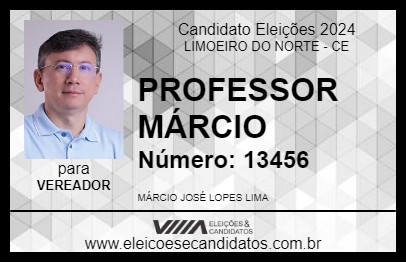 Candidato PROFESSOR MÁRCIO 2024 - LIMOEIRO DO NORTE - Eleições