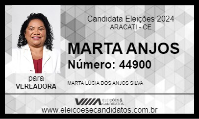 Candidato MARTA ANJOS 2024 - ARACATI - Eleições