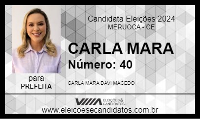 Candidato CARLA MARA 2024 - MERUOCA - Eleições