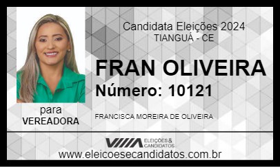 Candidato FRAN OLIVEIRA 2024 - TIANGUÁ - Eleições