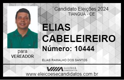 Candidato ELIAS CABELEIREIRO 2024 - TIANGUÁ - Eleições