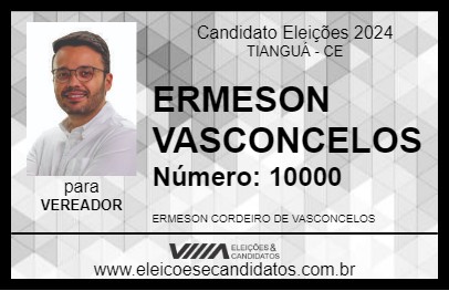 Candidato EMERSON VASCONCELOS 2024 - TIANGUÁ - Eleições