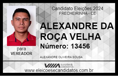 Candidato ALEXANDRE DA ROÇA VELHA 2024 - FRECHEIRINHA - Eleições