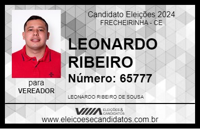 Candidato LEONARDO RIBEIRO 2024 - FRECHEIRINHA - Eleições