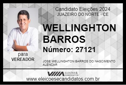 Candidato WELLINGHTON BARROS 2024 - JUAZEIRO DO NORTE - Eleições