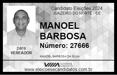 Candidato MANOEL BARBOSA 2024 - JUAZEIRO DO NORTE - Eleições