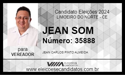 Candidato JEAN SOM 2024 - LIMOEIRO DO NORTE - Eleições