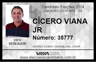 Candidato CÍCERO VIANA JR 2024 - LIMOEIRO DO NORTE - Eleições