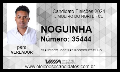 Candidato NOGUINHA 2024 - LIMOEIRO DO NORTE - Eleições